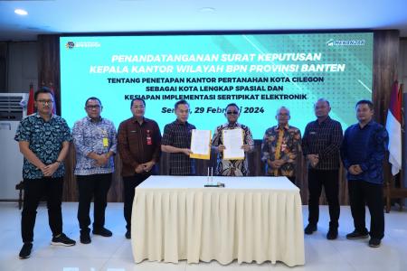 Kanwil BPN Provinsi Banten Tetapkan Ka