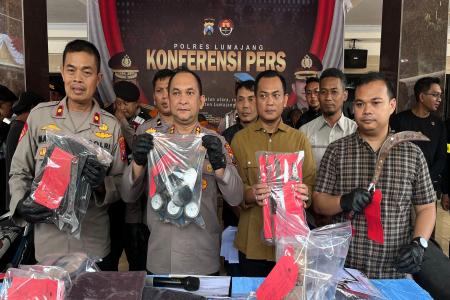 Polres Lumajang Amankan Dua Tersangka 