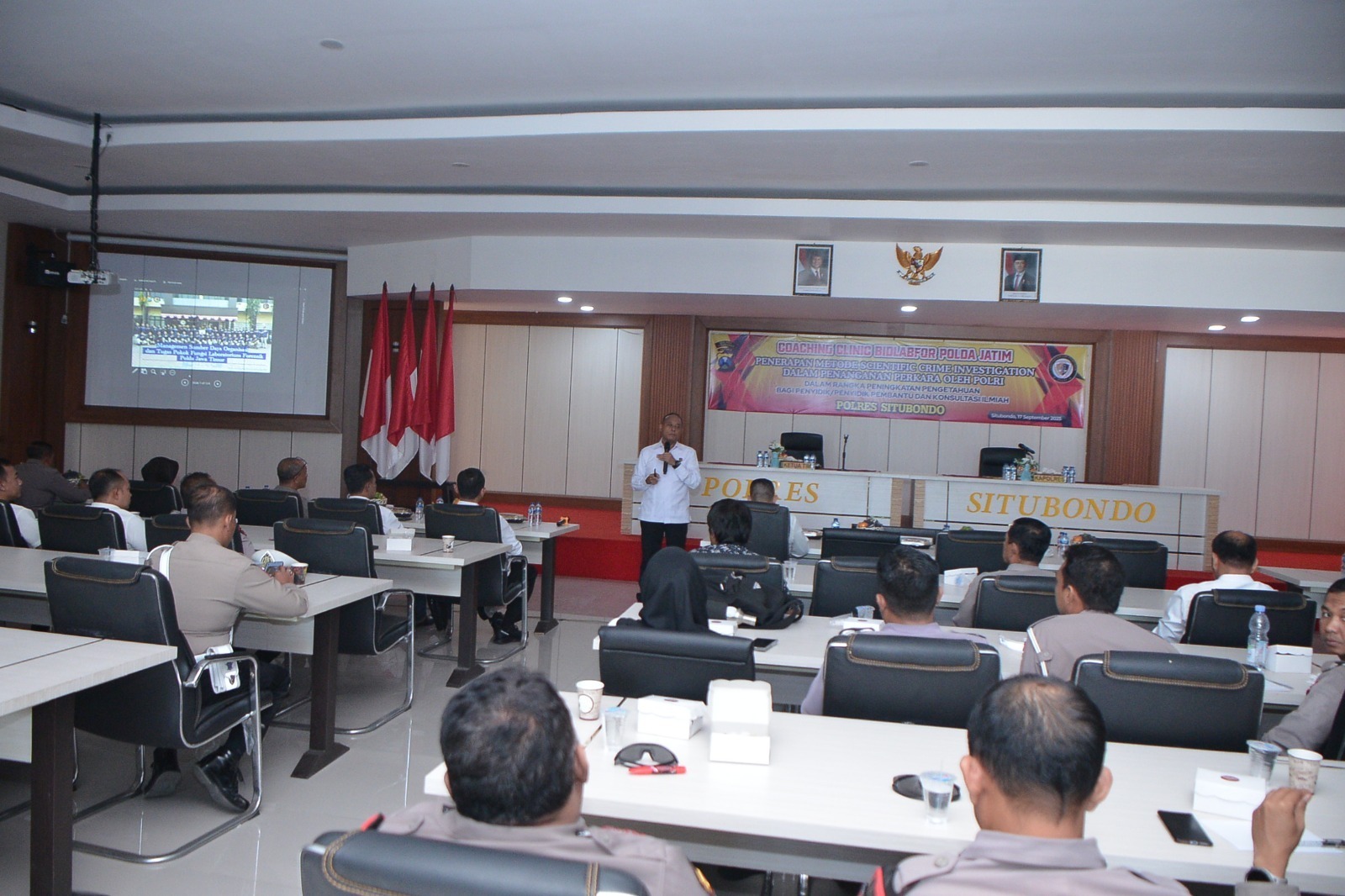Perdalam Kompetensi Forensik Kepolisian, Bidlabfor Polda Jatim Gelar Coaching Clinic di Polres Situb