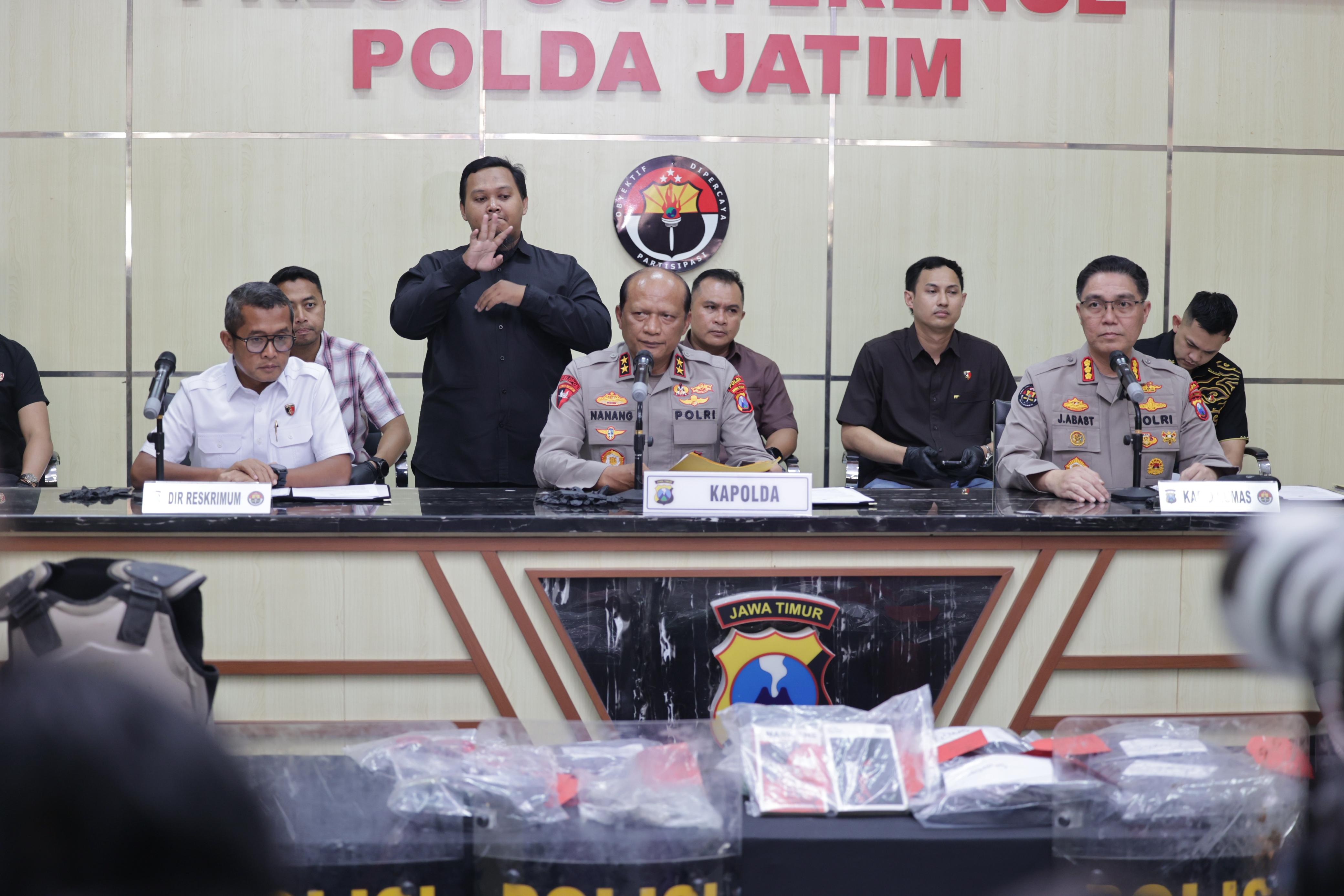 Polda Jatim Ungkap Ratusan Pelaku Aksi Anarkis di 10 Kota, Kerugian Capai Rp 256 Miliar