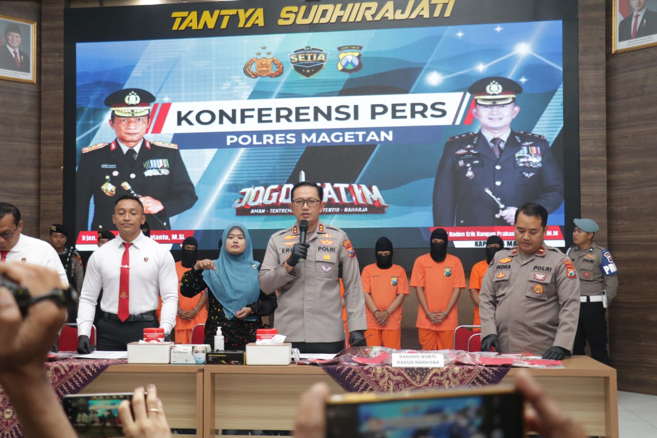 Selamatkan Generasi Muda, Polres Magetan Amankan 11 Tersangka Narkoba dalam Operasi Tumpas Semeru 20