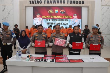 OPS Tumpas Narkoba 2025 Polres Pamekasan Berhasil Amankan 19 Tersangka