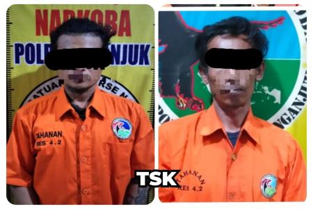 Polres Nganjuk Berhasil Ungkap Kasus Narkoba Dua Tersangka Pengedar Sa